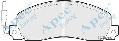 APEC BRAKING pad489 -  Комплект тормозных колодок, дисковый тормоз